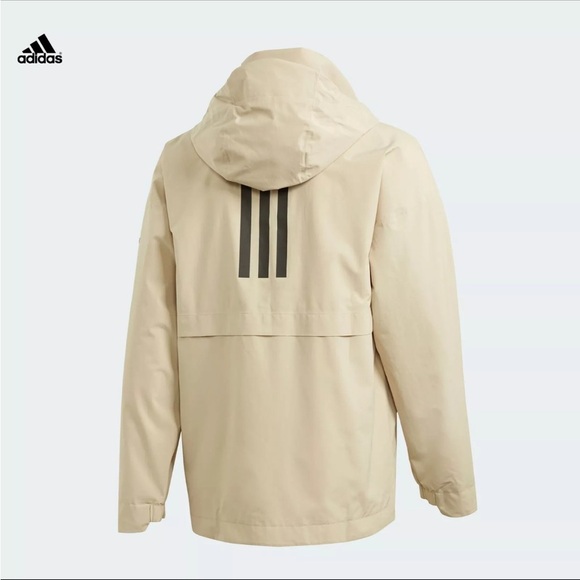 Adidas Traveer RAIN.RDY Rain Jacket / Savanna FI0570 Men's Size Large - Picture 3 of 16